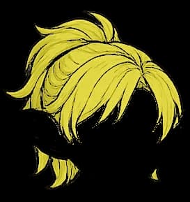 Pelo ondulado amarillo