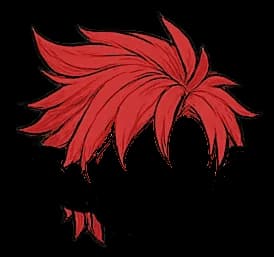 Pelo puntas rojo