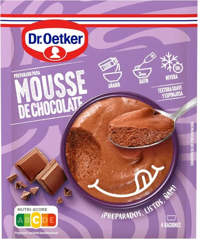 Preparado para mousse de chocolate Dr. Oetker