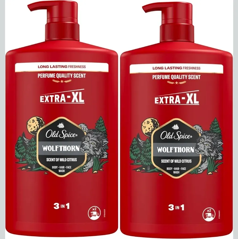 Old Spice Wolfthorn | Gel Y Champú | 2x1000ml