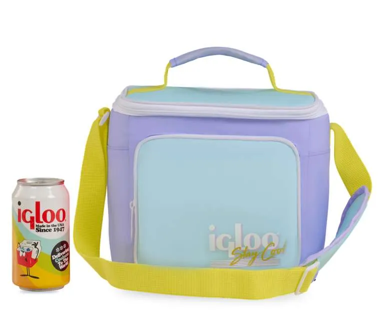 Bolsa Nevera IGLOO Retro Cuadrada 6.6L - Térmica y Compacta para Picnic y Uso Diario