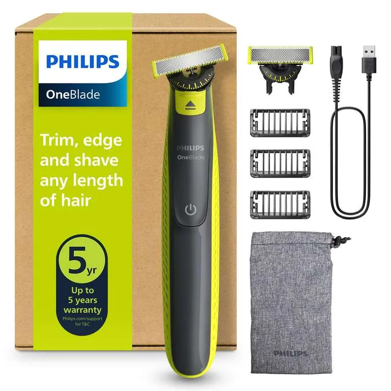 Philips OneBlade 360: Afeitadora Híbrida con Dos Cuchillas 360