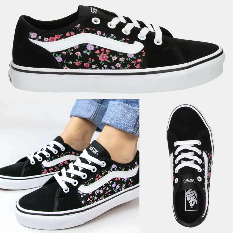 VANS Old Skool Floral: Zapatillas Clásicas con Suela de Caucho Natural y Relleno Térmico (Tallas 34.5-39 y 42.5)