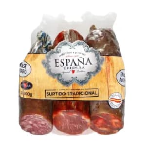Pack de Embutidos Españoles: Chorizo, Lomo y Salchichón - 900g
