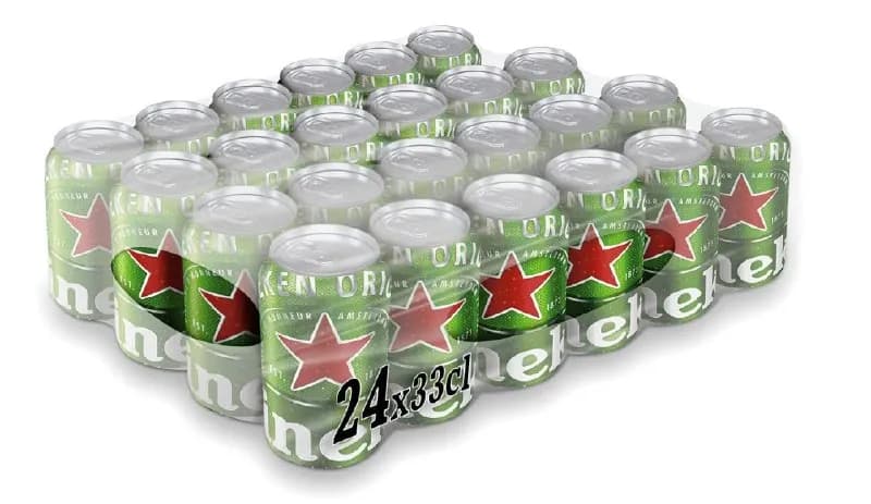 Heineken Cerveza Lager: Pack de 24 Botellas de 330 ml
