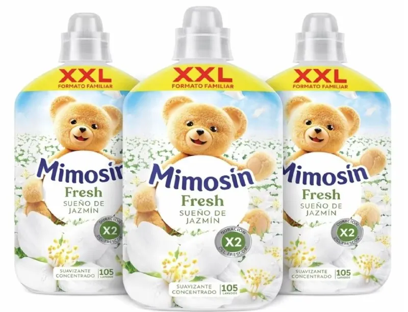 Mimosín Suavizante Concentrado Sueño de Jazmín - Pack de 3, 105 Lavados
