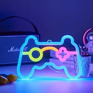 Luz Neón LED USB con Diseño de Mando Gaming para Decoración