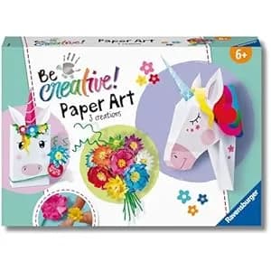 Set creativo Ravensburger BeCreative Paper Art Unicornios