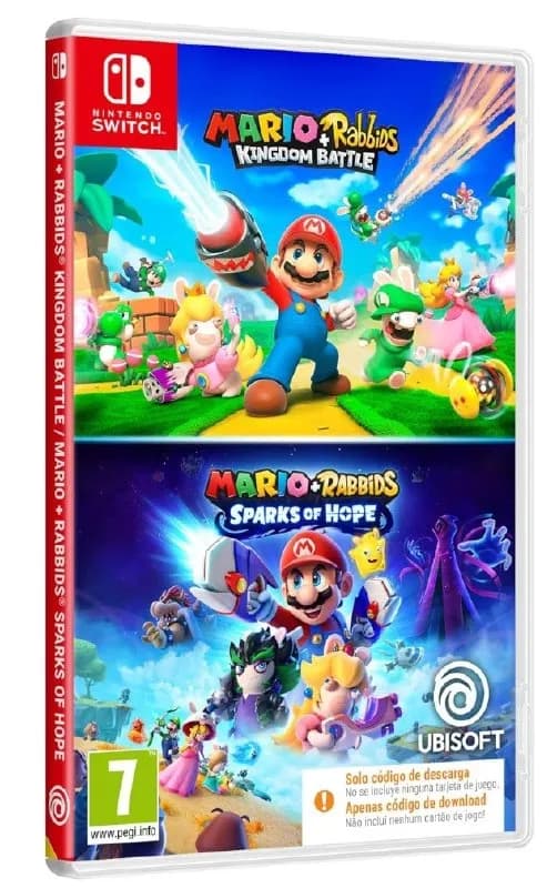 Pack de juegos Mario + Rabbids Kingdom Battle y Sparks of Hope para Nintendo Switch