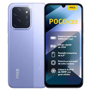 Poco C85: Smartphone 6GB RAM, 128GB Almacenamiento, Pantalla 6.9", Cámara 50MP