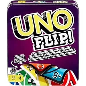Juego de Cartas Mattel UNO Flip Edición Lata