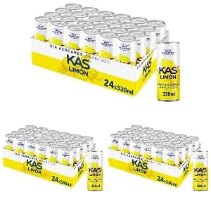 Pack 72x Kas Limon Refresco 330ml Sin Azucares
