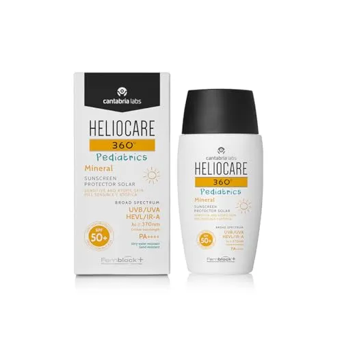 Cantabria Labs Heliocare 360º Pediatrics Mineral SPF 50+ (50ml) para piel sensible y atópica, resistente al agua