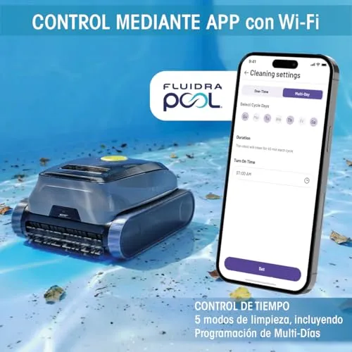 Robot Limpiafondos Zodiac CNX 40 iQ para Piscinas hasta 12x6m, Control App y Lift System