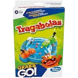Hasbro Tragabolas Grab and Go: Juego de Mesa Compacto
