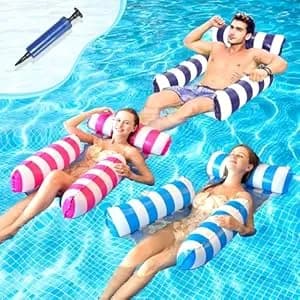 Pack 3 Hamacas Inflables para Piscina y Playa