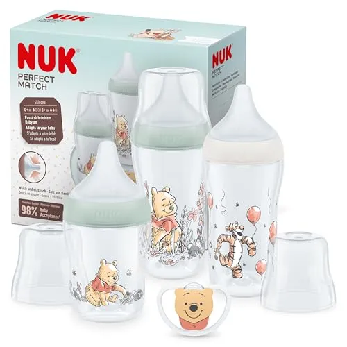 NUK Perfect Match Set Biberones +0-6 meses, 4 uds.