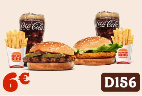 Oferta Burger King: Menú Pequeño por 3€