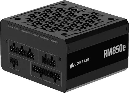 Fuente de alimentación CORSAIR RM850e (2025) ATX Modular 850W, ATX 3.1/PCIe 5.1, Cybenetics Gold