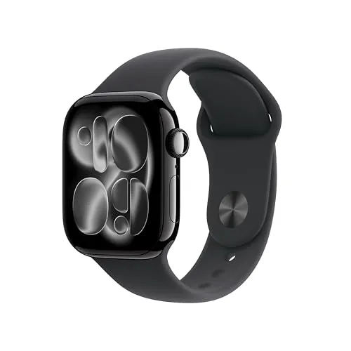 Apple Watch Series 11 GPS 42mm Negro, Caja Aluminio, Correa Deportiva Negra Talla S/M