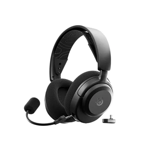 Auriculares Gaming SteelSeries Arctis Nova 3X Wireless multiplataforma, 40h bateria, Negro