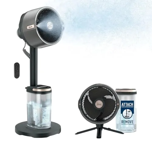 Shark FlexBreeze Pro Mist FA300EU: Ventilador portátil 2 en 1 con nebulizador