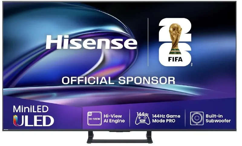Hisense 65E8Q: Mini LED Smart TV 65" 144Hz Quantum Dot, Subwoofer, Dolby Vision/Atmos