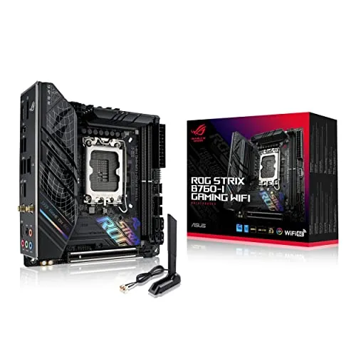 Placa Base ASUS ROG Strix B760-I Gaming WiFi: Intel B760, LGA 1700, Mini ITX, DDR5, PCIe 5.0, WiFi 6E