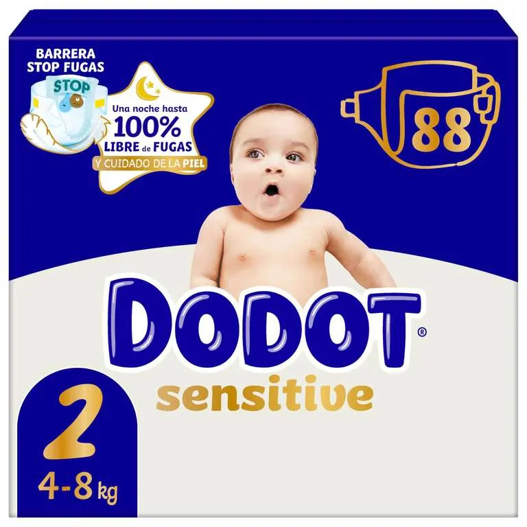 264 Pañales Dodot Sensitive Talla 2 - Precio Final 41.88€
