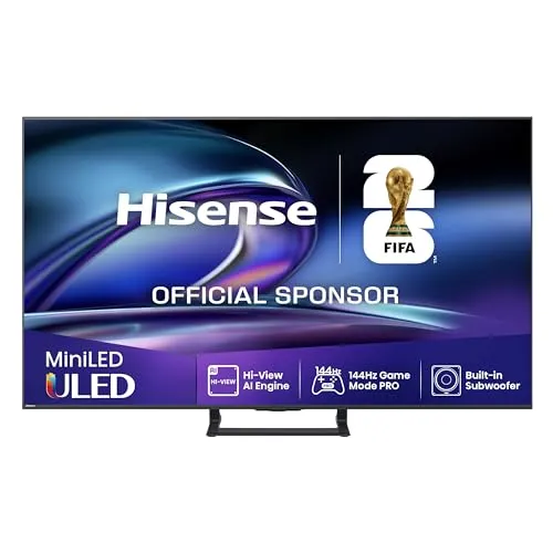 Hisense 50E8Q: Smart TV Mini LED 50" 144Hz Quantum Dot con Subwoofer y Dolby Vision/Atmos