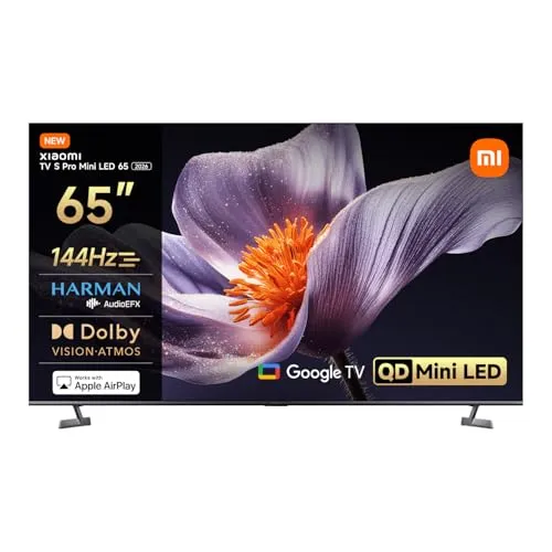 Smart TV Xiaomi TV S Pro Mini LED 65": 4K QLED, 144Hz, Dolby Vision/Atmos, HDR10+