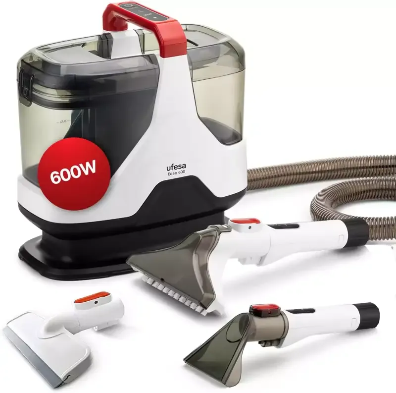 Aspiradora de Tapicerías Ufesa Eden 600W con Doble Depósito