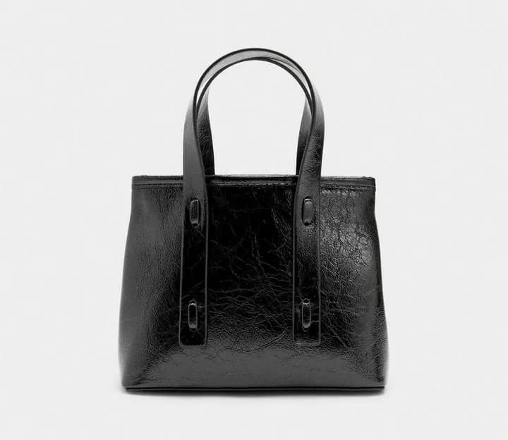 Pargous Bolso Tote Convertible a Bandolera Negro