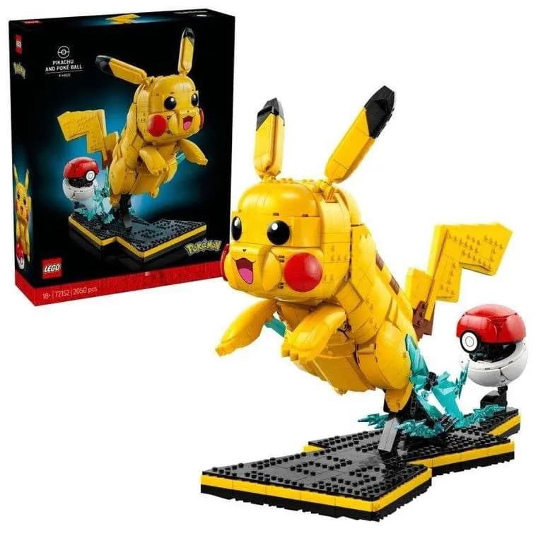 LEGO Pokémon Pikachu y Poké Ball 72152 - Set de Construcción de 2050 Piezas