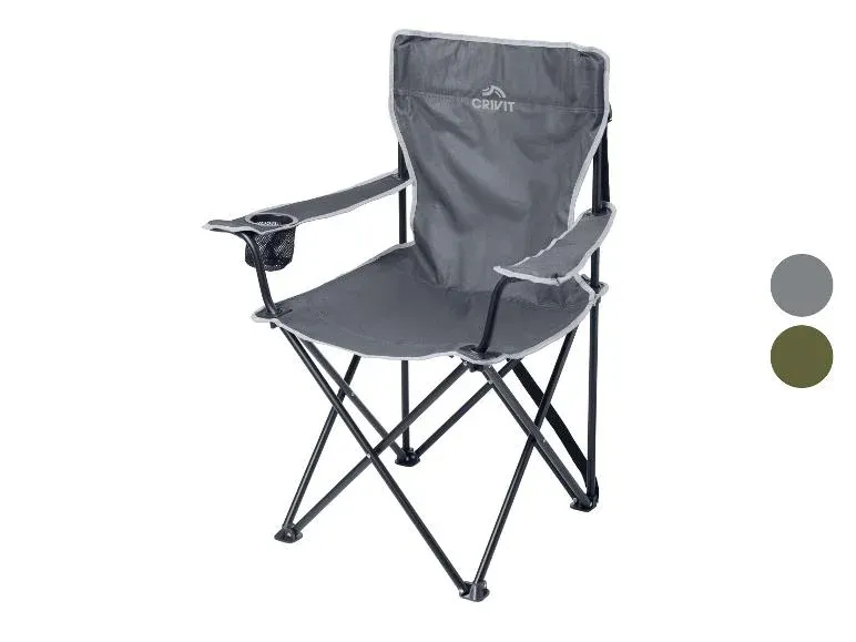 Silla de camping plegable con estructura de acero