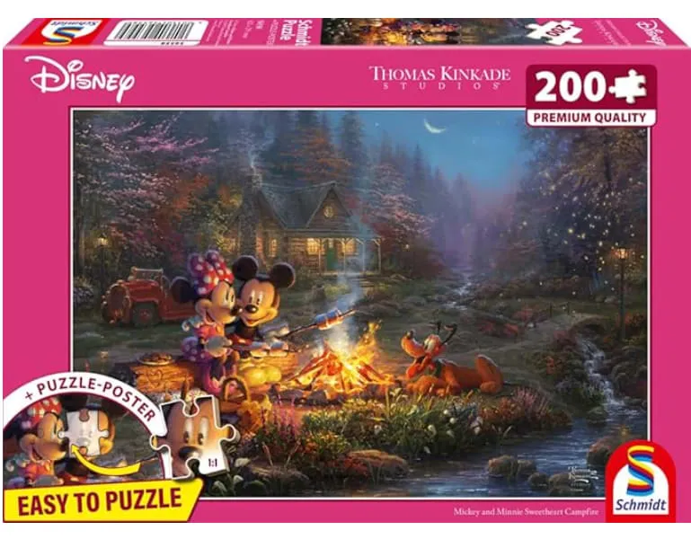 Puzzle Schmidt Spiele 56558 Thomas Kinkade Disney Mickey y Minnie 200 Piezas