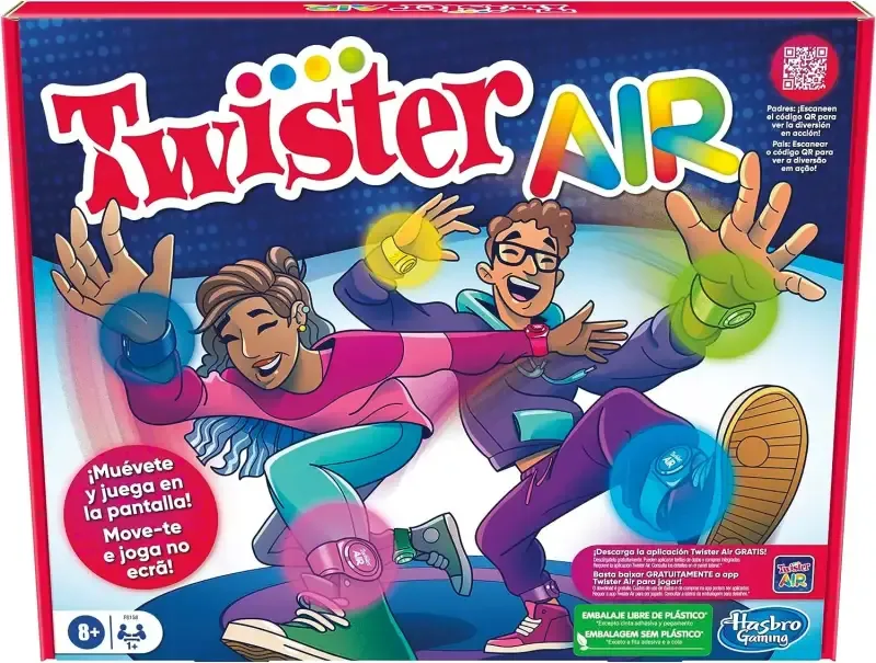 Twister Air Hasbro: Juego Clásico con App y Bandas Elásticas