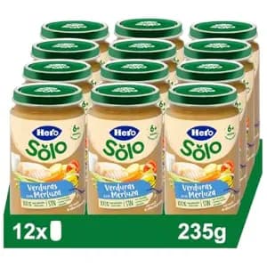 Pack 12 Tarritos Hero Baby Verduritas con Merluza 235gr