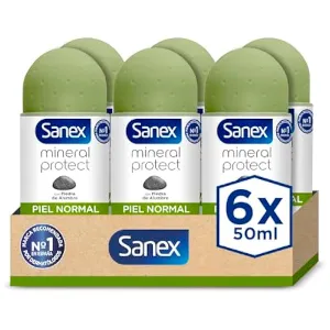 Pack 6x Desodorante Sanex Mineral Protect Roll-on 50ml