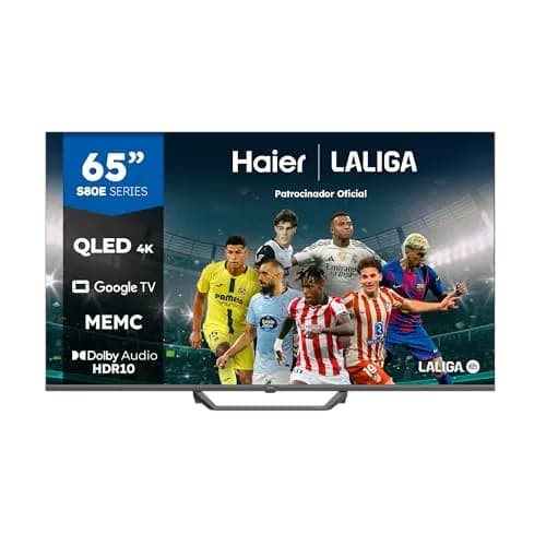 Haier H65S80EUX: Smart TV QLED 65" 4K UHD, Google TV, 2024