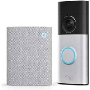 Ring Video Doorbell Plus Cableado + Chime: Videotimbre 2K con Visión Nocturna Color