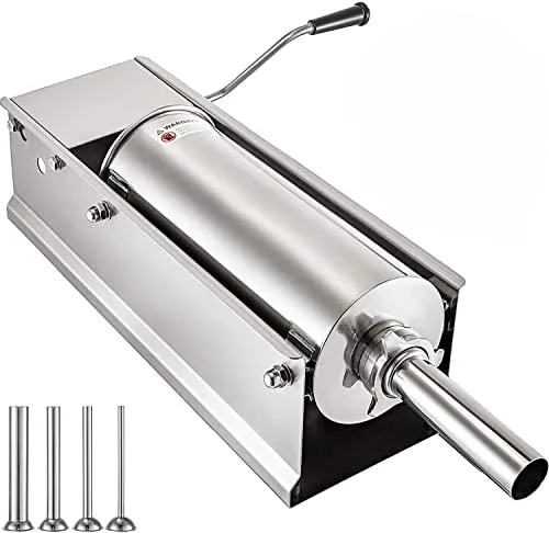 Embutidora VEVOR Acero Inoxidable 7L Manual para Salchichas y Chorizo