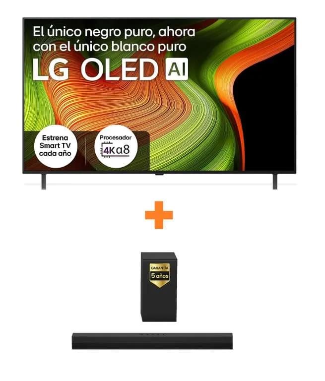 TV OLED 55" LG OLED55B56LA + Barra Sonido Bluetooth LG S40T