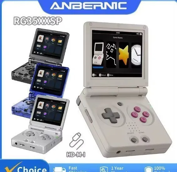 Consola portátil Anbernic RG35XXSP, 3.5" IPS, Linux 64 bits