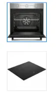 Conjunto Horno y Placa Vitrocerámica Beko BBSE12122XD