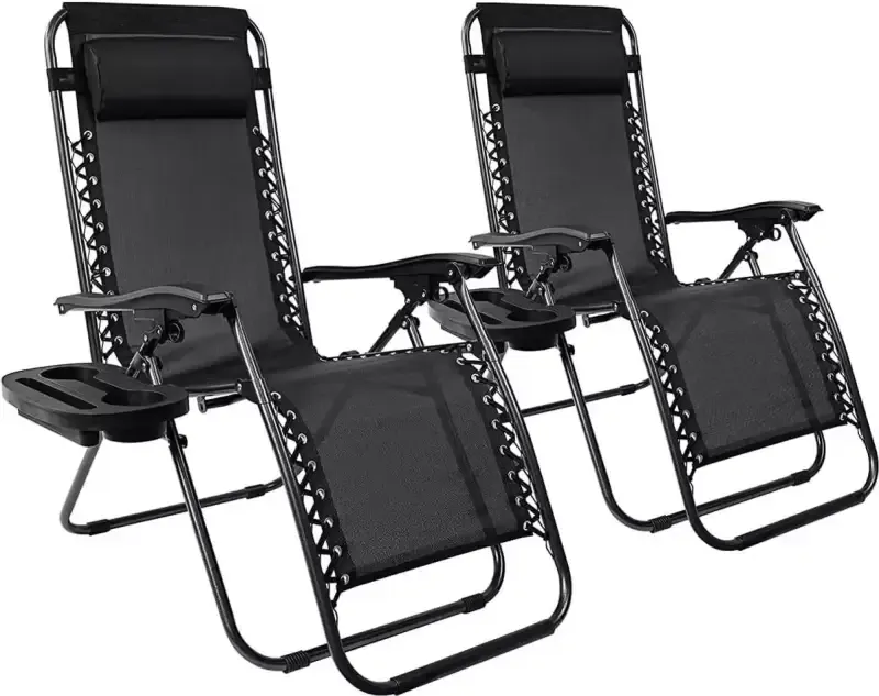 Pack 2 Tumbonas Reclinables Gravedad Cero 112x65x84cm