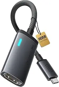 INIU Adaptador USB C a HDMI 4K@60Hz con Certificación Oficial