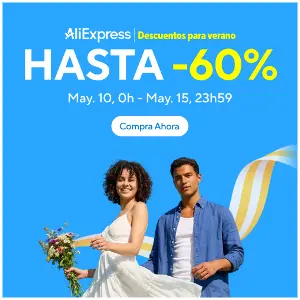 AliExpress: Cupones Descuentos Verano Hasta 60%