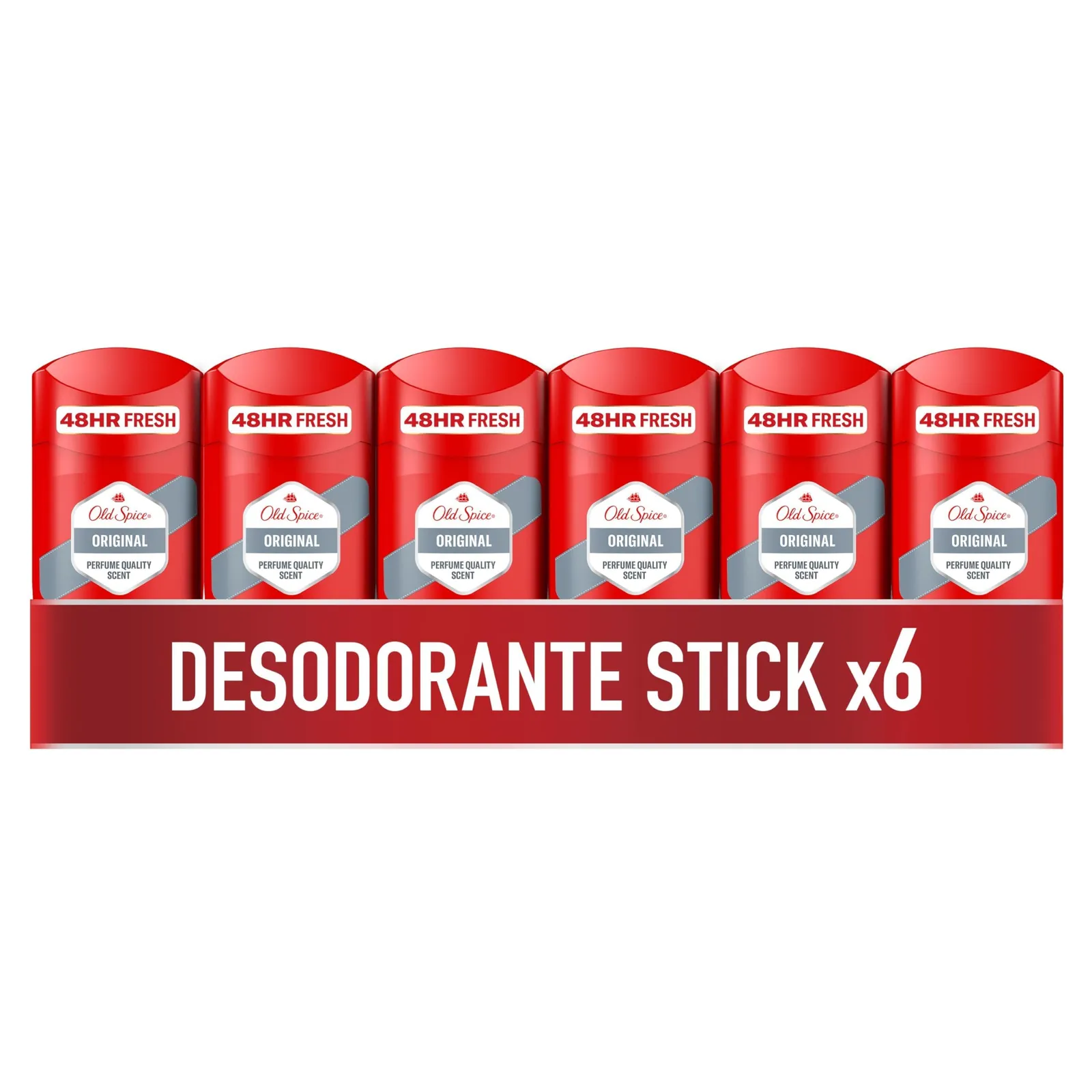 Old Spice Original Desodorante Barra 50 ml x 6 uds - Protección y Fragancia Duradera