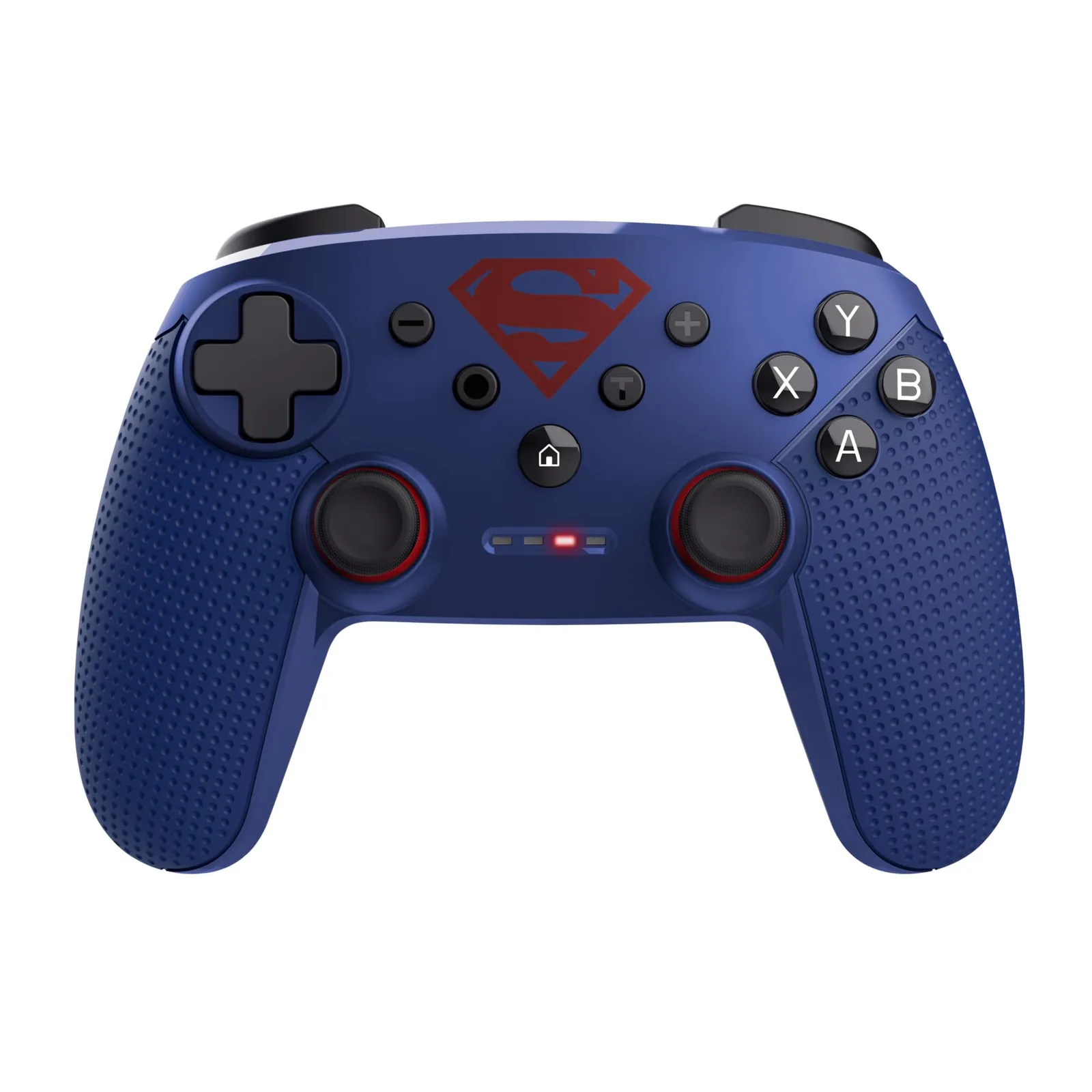 Mando GXTrust 542SM Superman para Nintendo Switch y PC, Inalámbrico Bluetooth/2.4GHz/USB, Batería Recargable, Color Azul